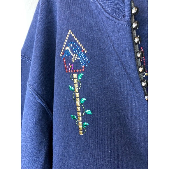 Jerzees Woman Rhinestones Birdhouse Jacket & Shirt Size M - Picture 4 of 16
